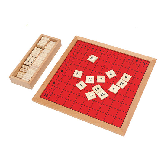 Montessori Mathematics Materials for Primary Wood Pythagoras Board Kids Multiplication Learning Resources Teaching Aids Math Toy