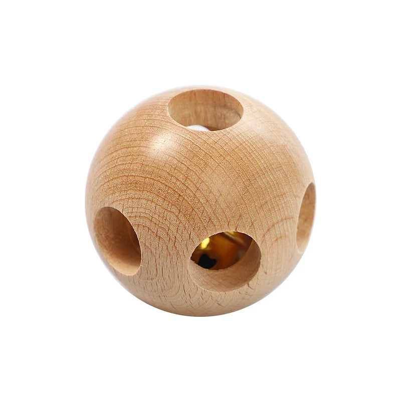 Montessori Nido Wood Circular Rattle Baby Toys Sound Game Sensorial Materials for Auditory Grasping Object for Fingers Motor