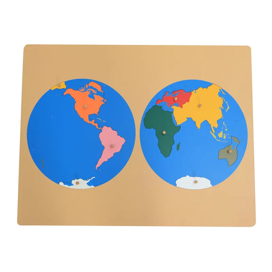 Montessori World Map Wood Geography Materials Culture Learning Resources for Kids Early Childhood Education Tools Teaching Aids